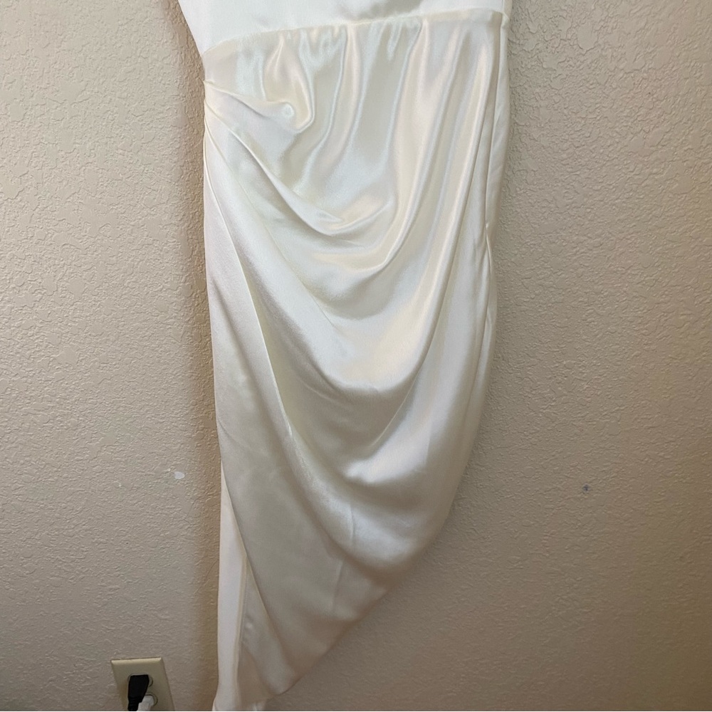HOUSE OF CB 'Reva' Ivory Satin Balcony Corset Dress /Size XS - Picture 7 of 17